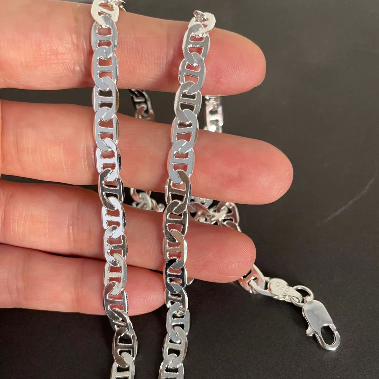Cuban Link Chain 12Mm - Kalung Perak Sterling 925 40-60cm 6MM