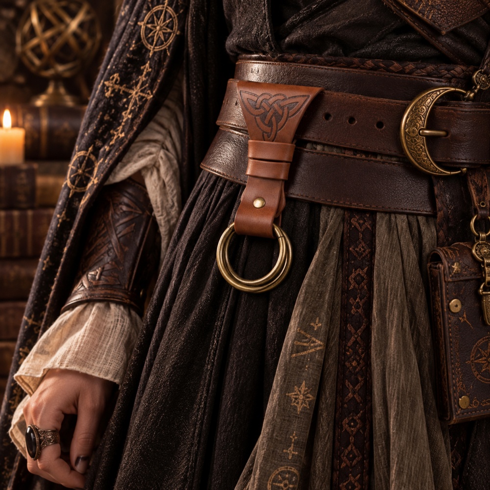 Rings - Rok Kulit PU Abad Pertengahan, Rok