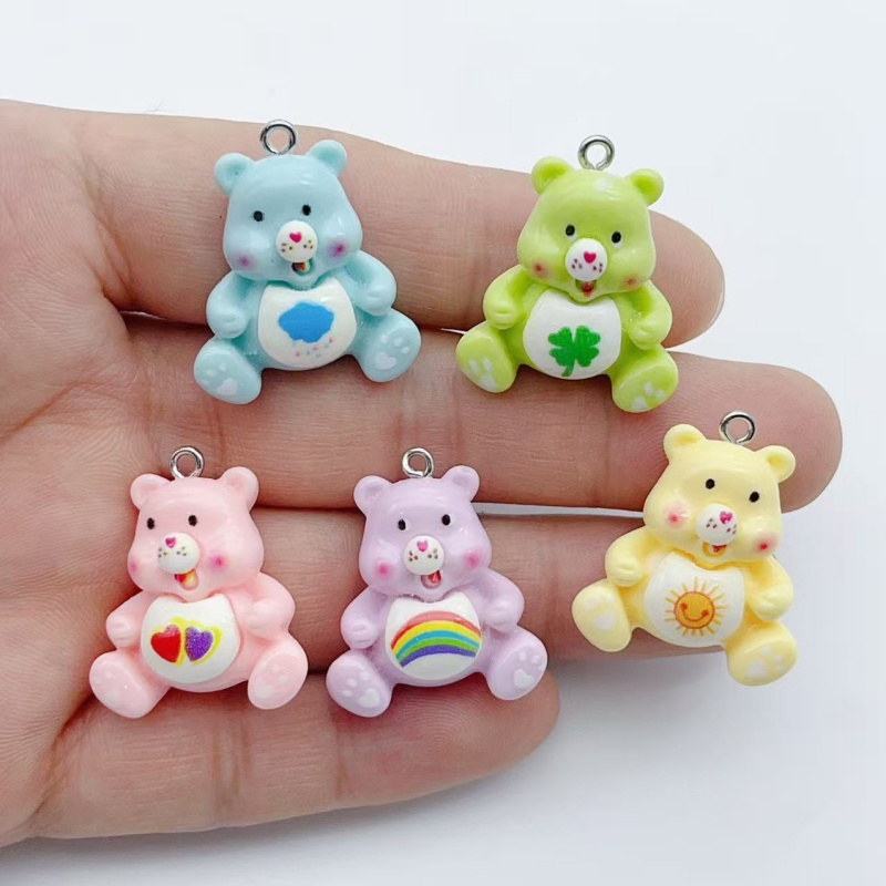 Earrings - 10 buah liontin pesona hewan kartun