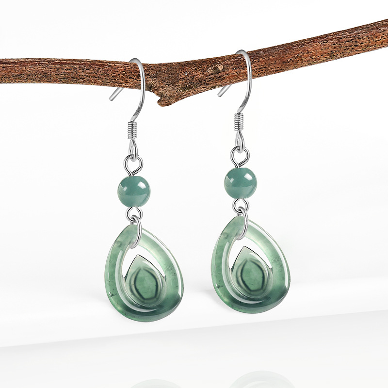Earrings - Anting-anting berbentuk tetesan air dari batu