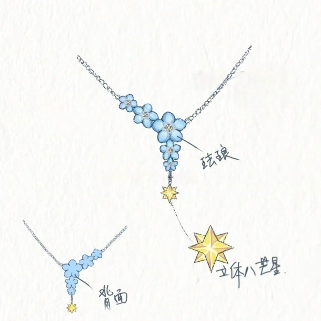 Anime Pendant Necklace - Kalung Liontin Love and Deepspace Xavier,