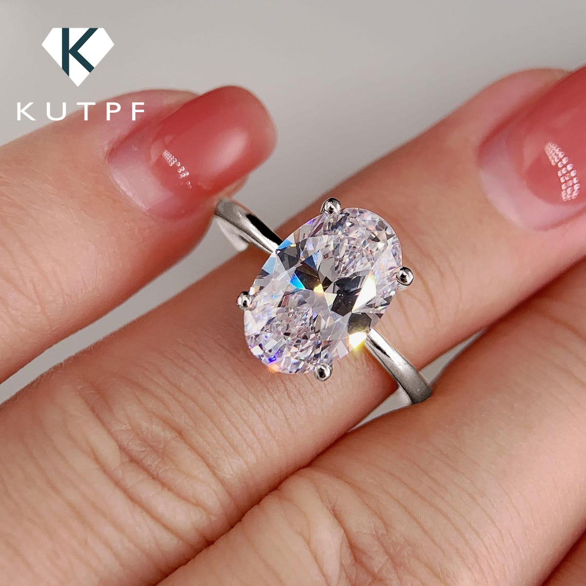 Cincin Pertunangan Moissanite  - Moissanite Engagement Ring 1 Carat ulasan dan harga