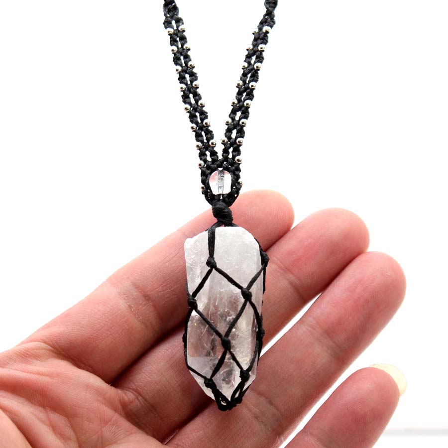 Kalung Liontin Batu Kepang Mac - Crystal Pendant Necklace Natural Stone ulasan dan harga