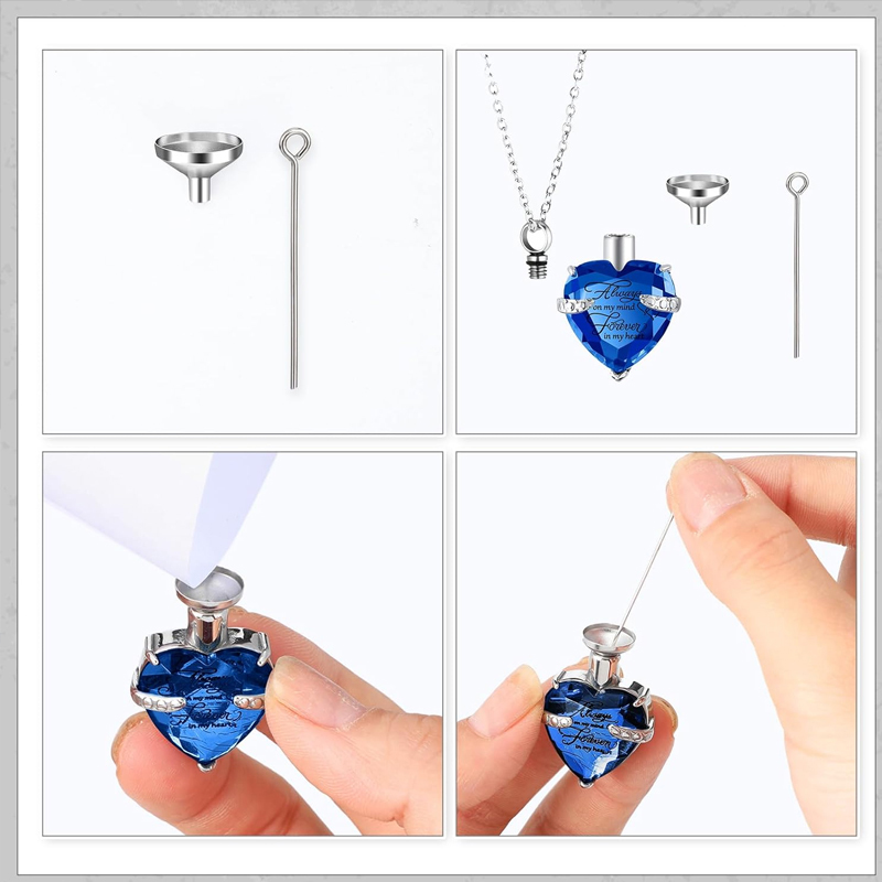 Kalung Guci 3 Model untuk Abu  - Heart Locket Necklace Photo ulasan dan harga