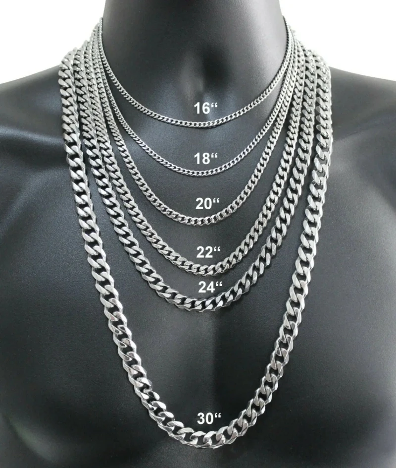 Kalung perak Sterling 925 pria - Cuban Link Chain 12Mm ulasan dan harga