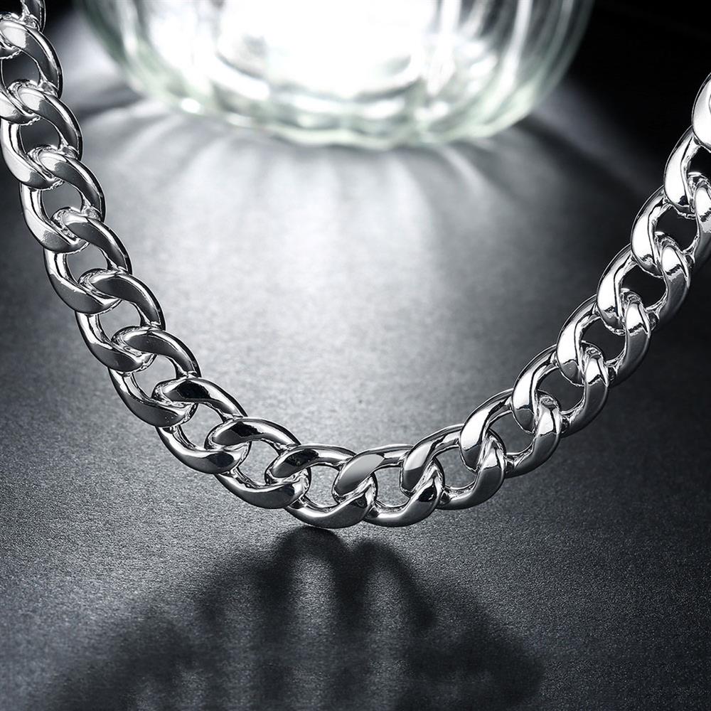 Perak Murni 925 10MM 20/22/24  - Cuban Link Chain 12Mm ulasan dan harga