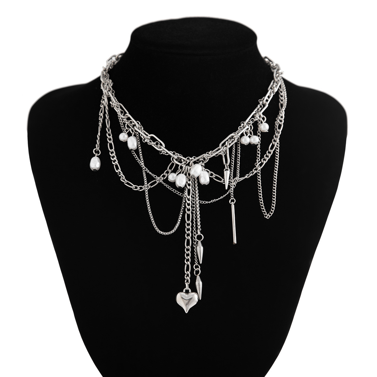 Kalung Mutiara Imitasi Vintage - Pearl Choker Necklace Vintage ulasan dan harga