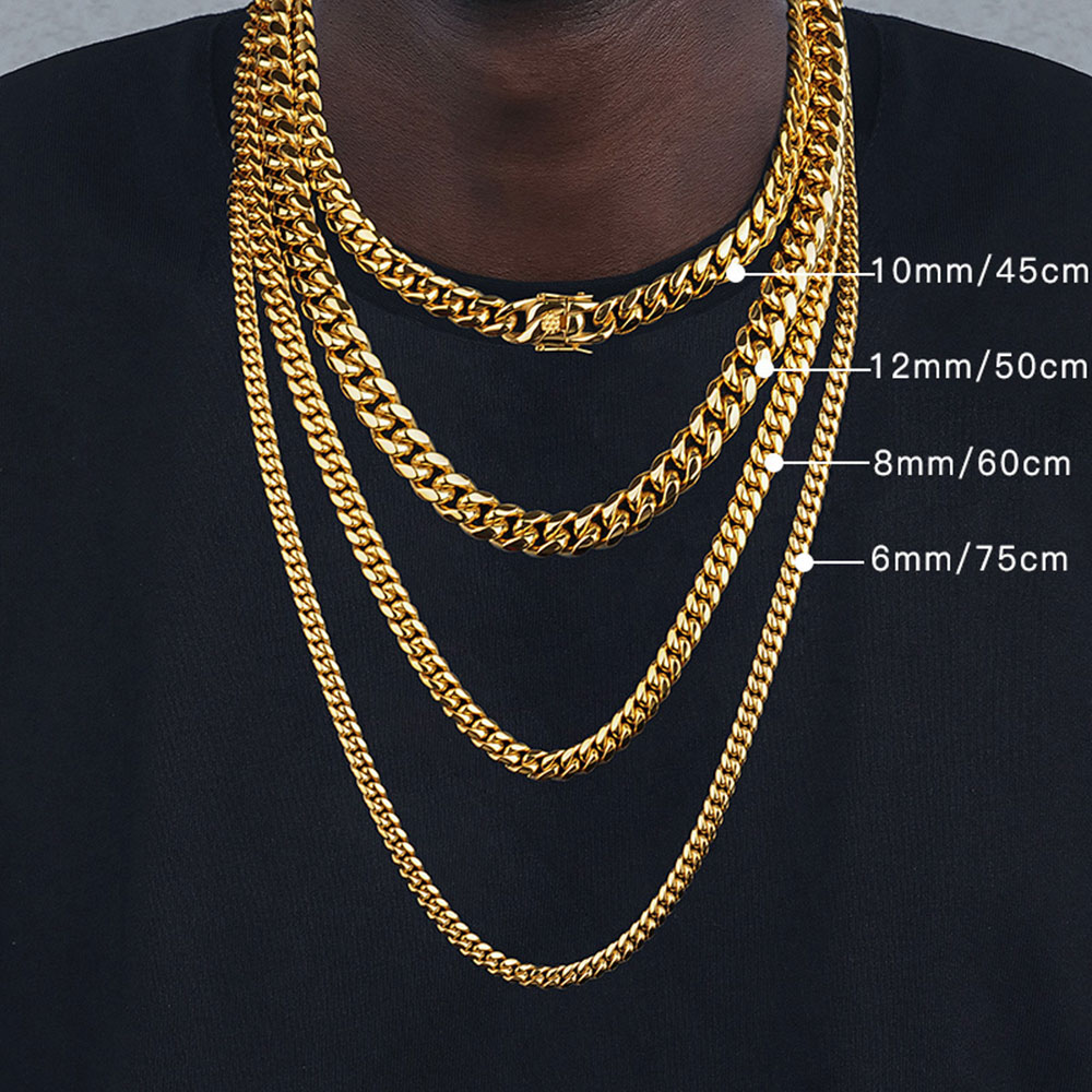 6Mm/8Mm/10Mm/12Mm Hip-Hop Warn - Cuban Link Chain 12Mm ulasan dan harga