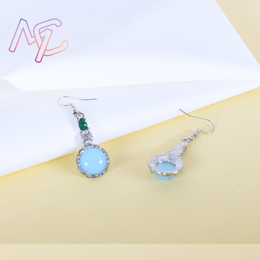 Anting Giok Alami Biru Jimat D - Earrings ulasan dan harga