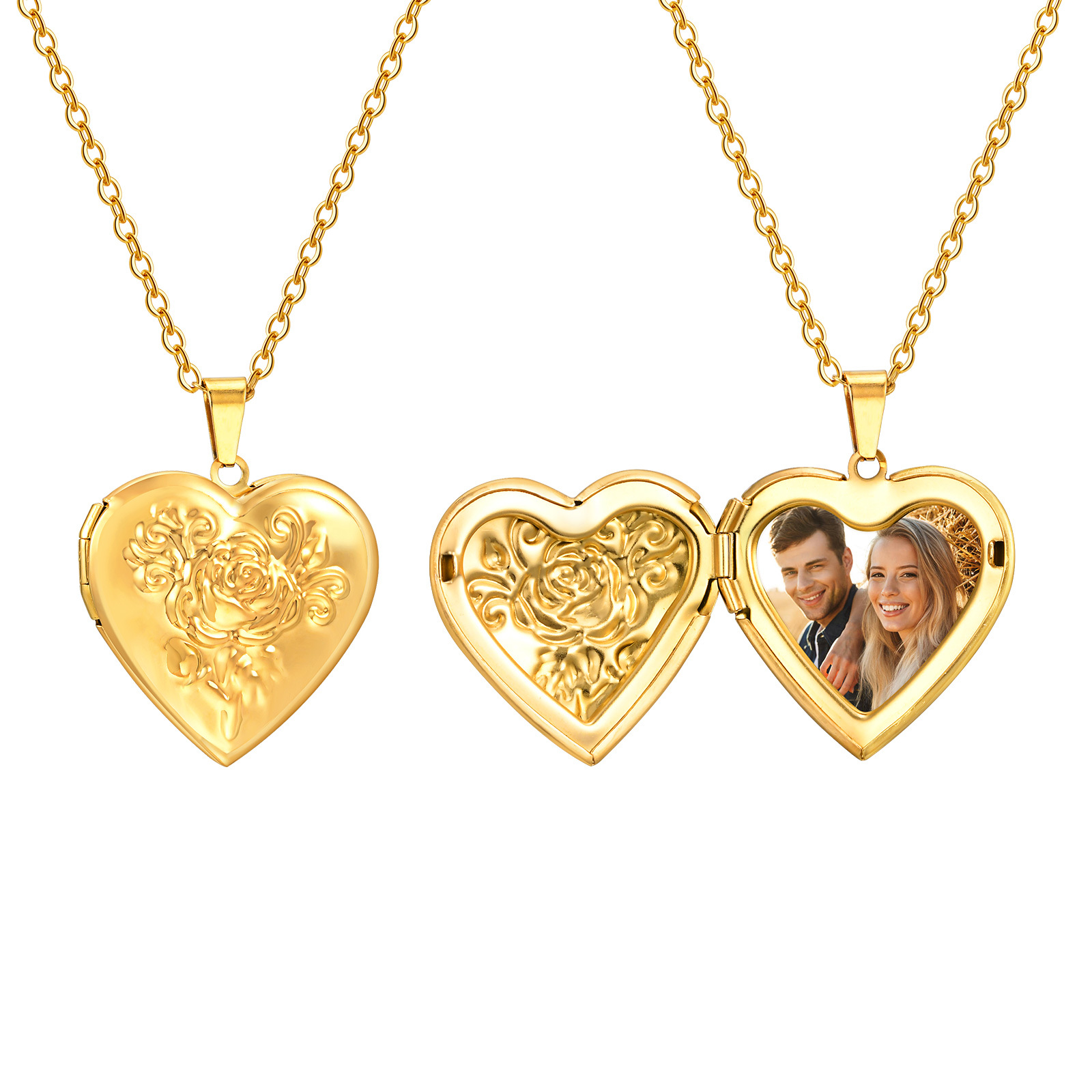 Kalung liontin hati pribadi wa - Custom Name Necklace Stainless Steel ulasan dan harga