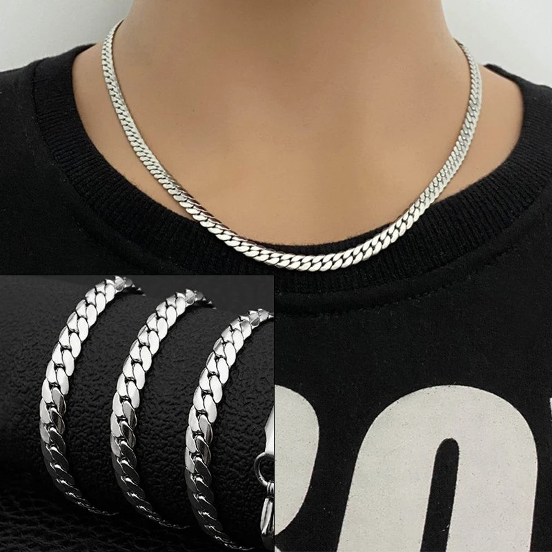 1 buah 6 mm pria 925 perak mur - Cuban Link Chain 12Mm ulasan dan harga