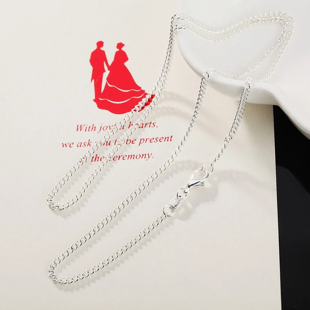 925 Sterling Silver 40-75cm pa - Cuban Link Chain 12Mm ulasan dan harga